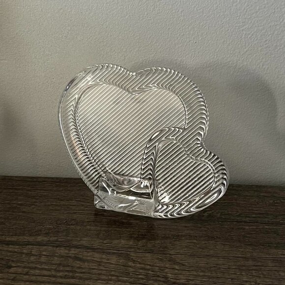 Vintage Mikasa Double Heart Glass Frame - Picture 1 of 7